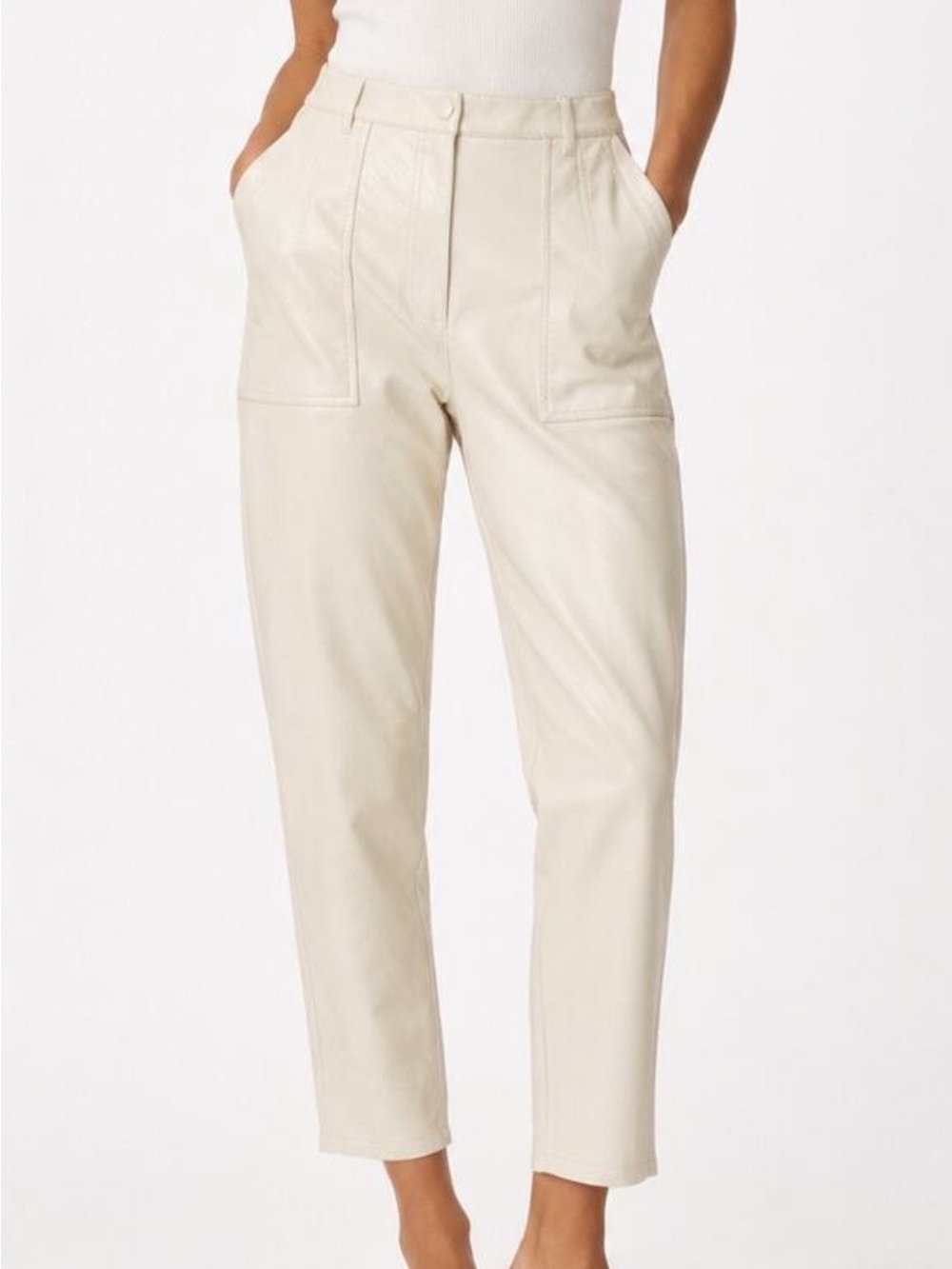 Wilfred Artizia Nadia Utility Barrel Leg Pants in Epicurean Brown Size 8 - Picture 2 of 7